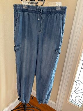 For The Republic Light Weight Blue Cargo Jogger Jeans 💙 Size Extra Large /XL